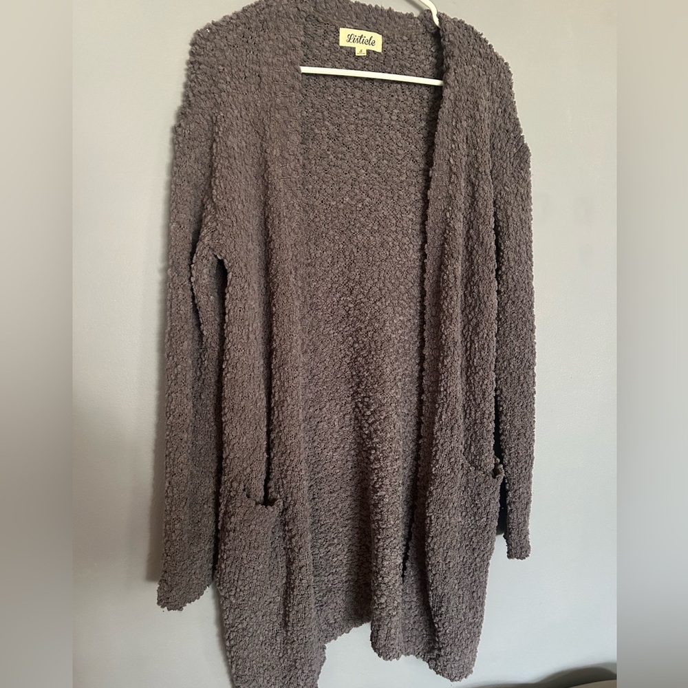 Gray Cozy Cardigan